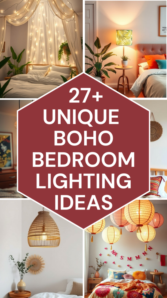 29 unique Boho Bedroom Lighting Ideas