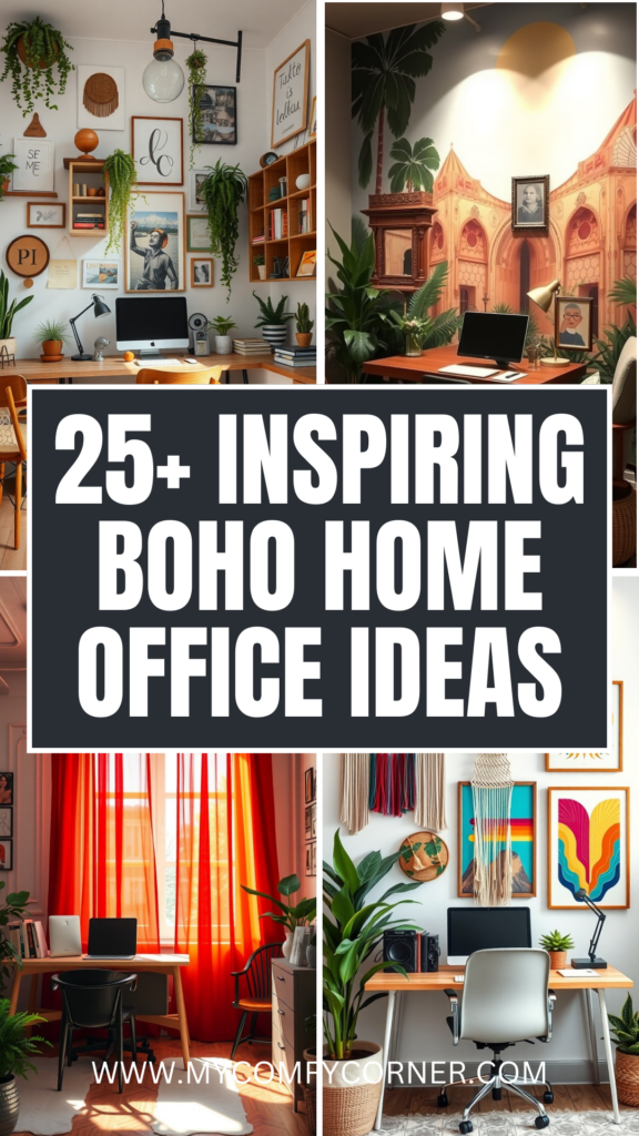 25+ Inspiring Boho Home Office Ideas to Spark Creativity & Comfort 1 25+ Inspiring Boho Home Office Ideas